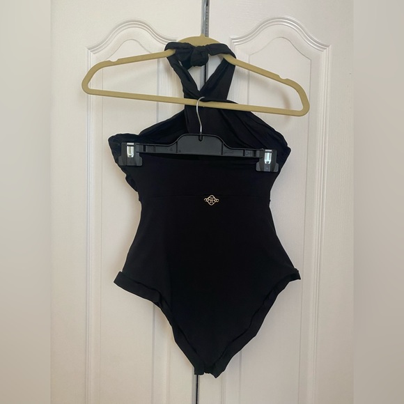 Del Mar Swim high waist black 1pc *Never worn - Picture 3 of 3